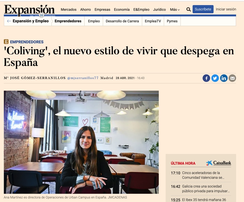 'Coliving' the new style of living that takes off in Spain