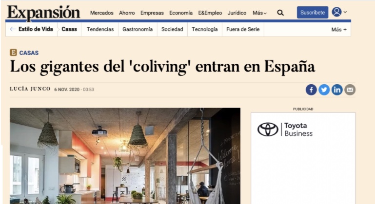 LOS GIGANTES DEL COLIVING ENTRAN EN ESPAÑA