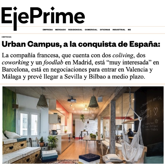 Eje Prime interviews Urban Campus' CEO about his expansion plans for Spain