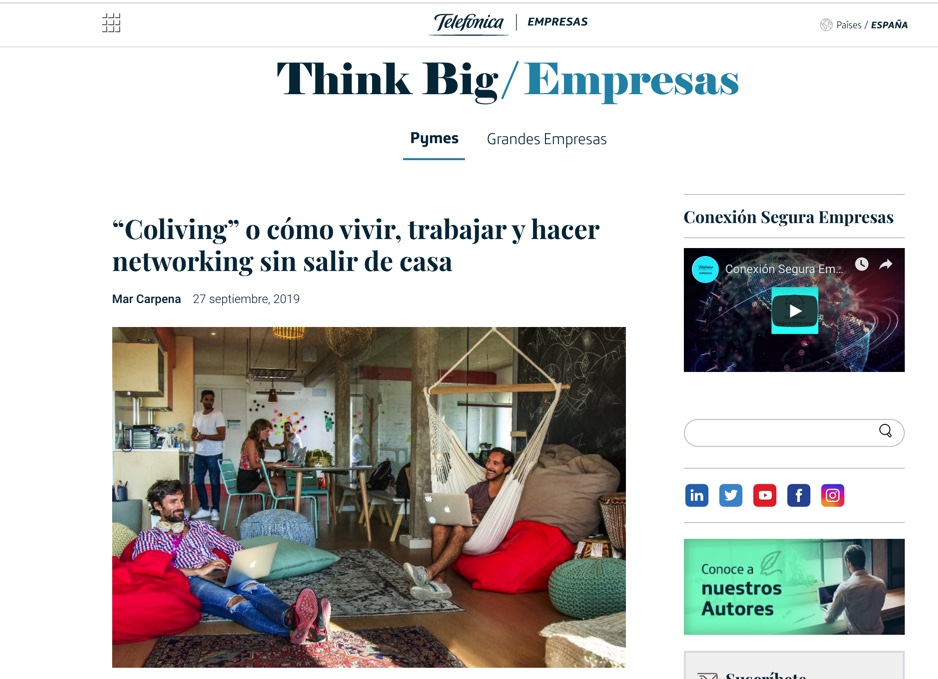 Urban Campus and Coliving, a phenomenon on the rise according to Telefónicas Blog