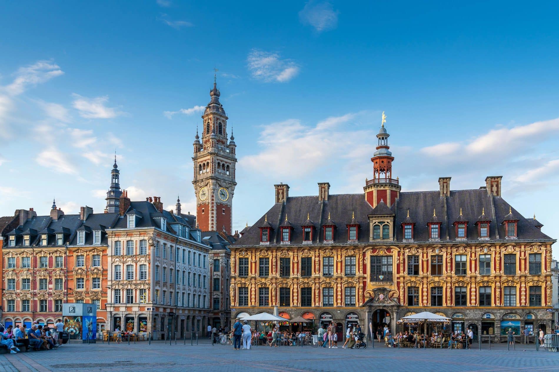 The city of Lille and its Vieux-Lille district, home to Urban Campus