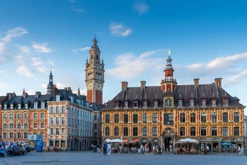The city of Lille and its Vieux-Lille district, home to Urban Campus