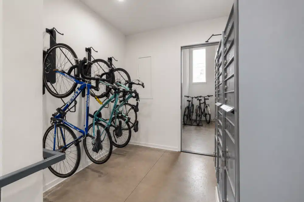 Bike storage room at Urban Campus