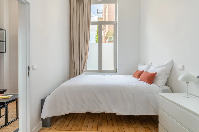 Bedroom in a studio at Urban Campus Lille Saint So' Coliving