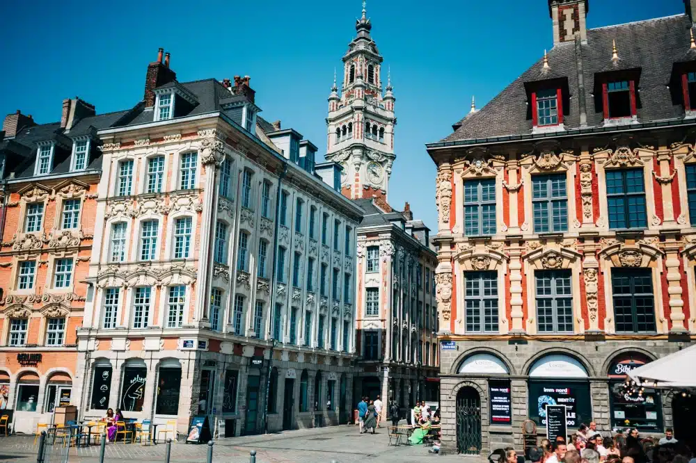 The city of Lille and its Vieux-Lille district, home to Urban Campus