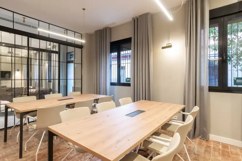 Coworking area at Urban Campus Cuatro Caminos, Coliving in Madrid