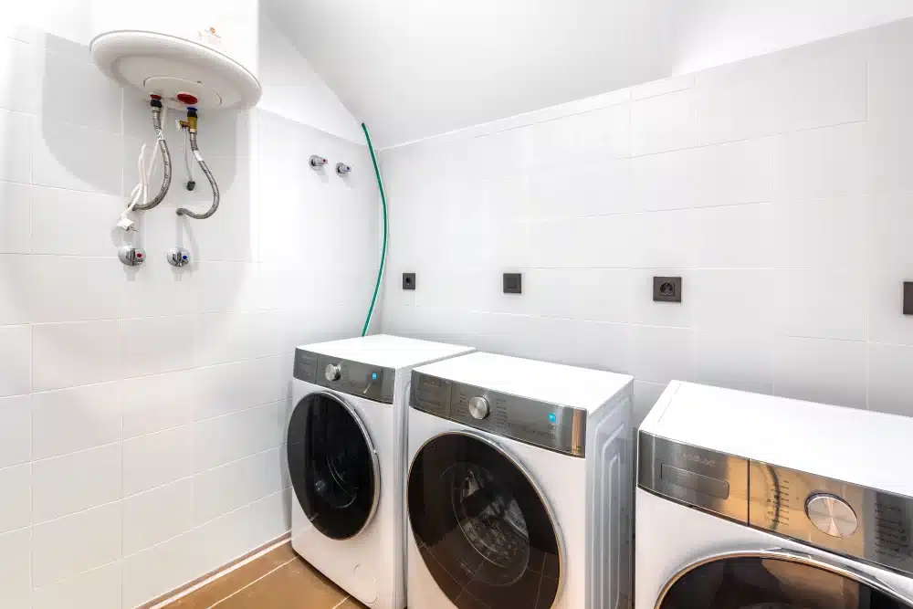 Laundry room at Urban Campus Casajara, Málaga coliving, washers and dryers